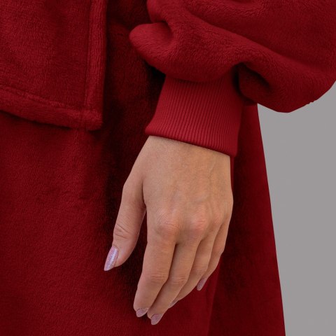 Bluzair Koco Bluza Oversize z Kapturem Bordowa 4w1 Bluzair Koco Bluza Oversize z Kapturem Bordowa 4w1