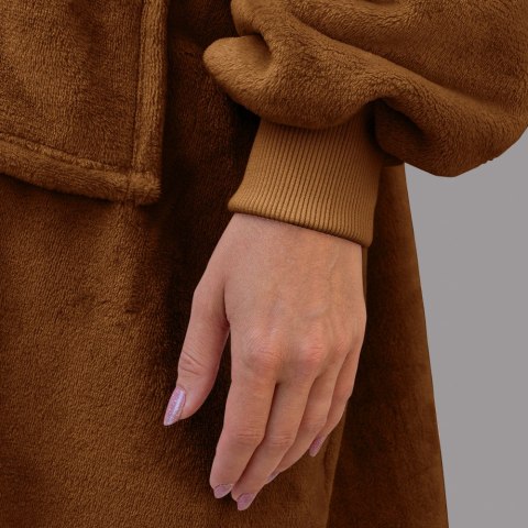 Bluzair Koco Bluza Oversize z Kapturem Toffee 4w1 Bluzair Koco Bluza Oversize z Kapturem Toffee 4w1