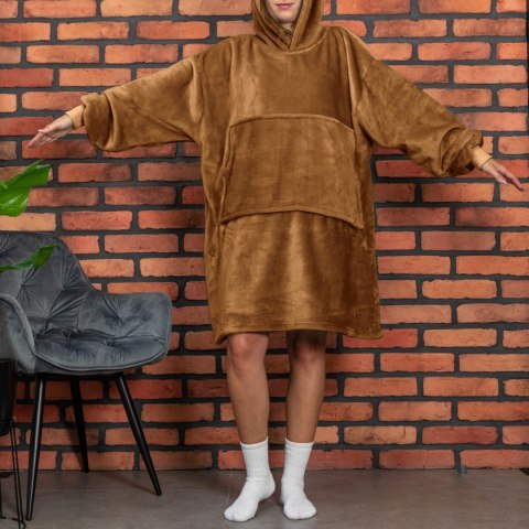 Bluzair Koco Bluza Oversize z Kapturem Toffee 4w1 Bluzair Koco Bluza Oversize z Kapturem Toffee 4w1