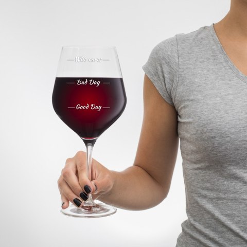 Etui na wino z kieliszkami Who cares rocznica ślub Etui na wino z kieliszkami Who cares rocznica ślub