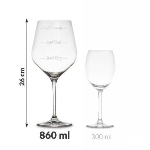 Etui na wino z kieliszkami Who cares rocznica ślub Etui na wino z kieliszkami Who cares rocznica ślub