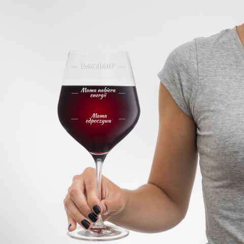Etui na wino z kieliszkami dla Mamy -- prezent dla mamy - na dzień mamy Etui na wino z kieliszkami dla Mamy -- prezent dla mamy - na dzień mamy