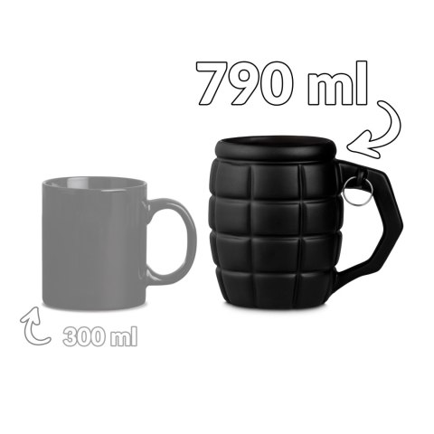 Gigantyczny Kubek Granat Czarny prezent dla Taty Gigantyczny Kubek Granat Czarny prezent dla Taty