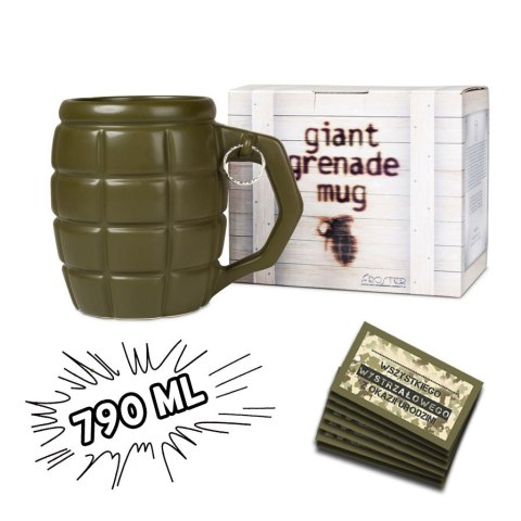 Gigantyczny Kubek Granat Zielony prezent dla Taty Gigantyczny Kubek Granat Zielony prezent dla Taty