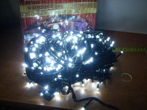 Lampki choinkowe 500led BIAŁE ZIMNE Lampki choinkowe 500led BIAŁE ZIMNE