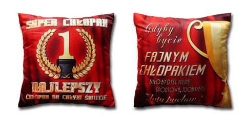 Poduszka 35x35 Chłopak | 9235 Poduszka 35x35 Chłopak | 9235
