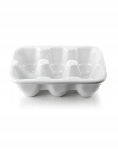 Pojemnik ceram na 6 jajek 16cm biała porcelana | ZD3410 Pojemnik ceram na 6 jajek 16cm biała porcelana | ZD3410
