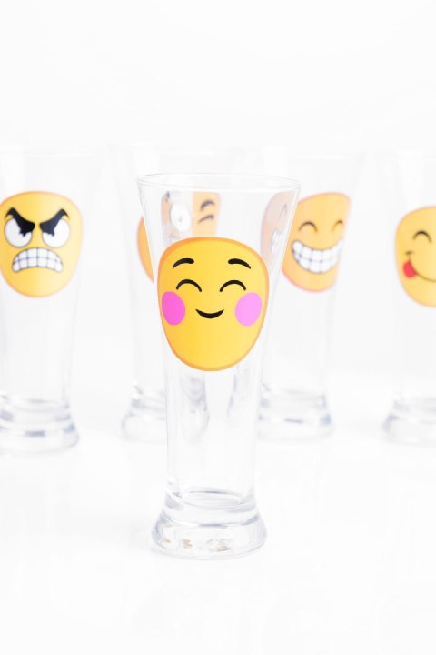 Szklanka do piwa 300ml EMOTKI | 44286 Szklanka do piwa 300ml EMOTKI | 44286