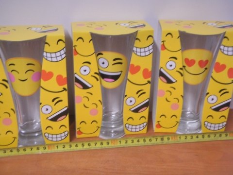 Szklanka do piwa 300ml EMOTKI | 44286 Szklanka do piwa 300ml EMOTKI | 44286