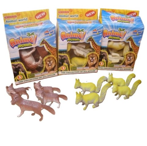 Zwierzęta w pudełku 4 szt animal Zwierzęta w pudełku 4 szt animal