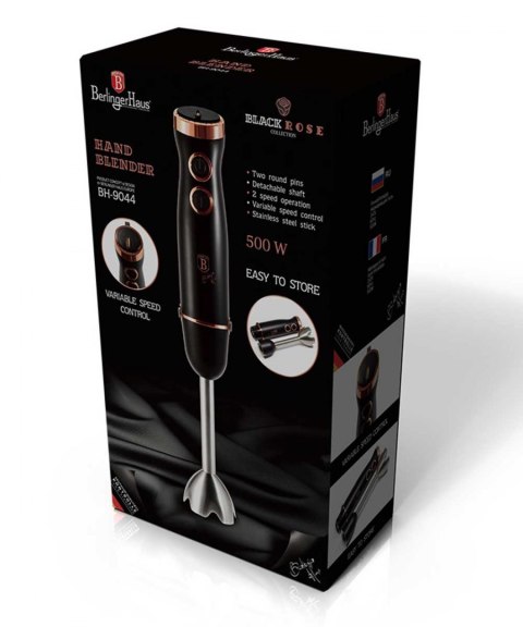 BLENDER RĘCZNY 500W BERLINGER HAUS BLACK ROSE BH-9044 BLENDER RĘCZNY 500W BERLINGER HAUS BLACK ROSE BH-9044