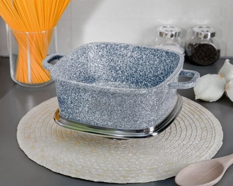 BRYTFANNA GARNEK KWADRATOWY 3.5L 22cm ZILNER GREY ZL-7058 BRYTFANNA GARNEK KWADRATOWY 3.5L 22cm ZILNER GREY ZL-7058