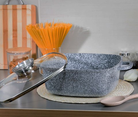 BRYTFANNA GARNEK KWADRATOWY 3.5L 22cm ZILNER GREY ZL-7058 BRYTFANNA GARNEK KWADRATOWY 3.5L 22cm ZILNER GREY ZL-7058