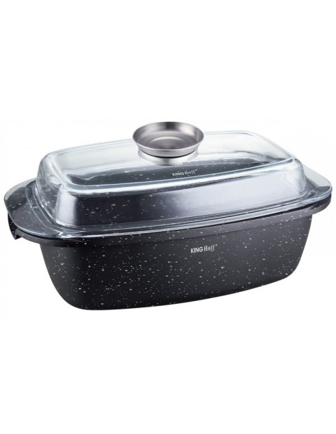 BRYTFANNA MARMUROWA 5.5L 33cm KINGHOFF KH-1608 BRYTFANNA MARMUROWA 5.5L 33cm KINGHOFF KH-1608