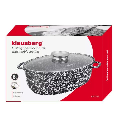BRYTFANNA MARMUROWA KLAUSBERG 8.0L 38cm 2 ELE. KB-7366 BRYTFANNA MARMUROWA KLAUSBERG 8.0L 38cm 2 ELE. KB-7366