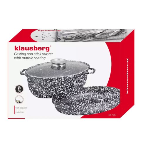 BRYTFANNA MARMUROWA KLAUSBERG 8.0L 38cm 3 ELE. KB-7367 BRYTFANNA MARMUROWA KLAUSBERG 8.0L 38cm 3 ELE. KB-7367