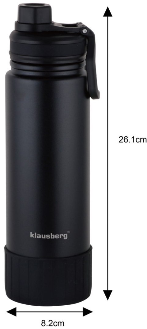 BUTELKA TERMICZNA 720ML KLAUSBERG CZARNA KB-7637 BUTELKA TERMICZNA 720ML KLAUSBERG CZARNA KB-7637