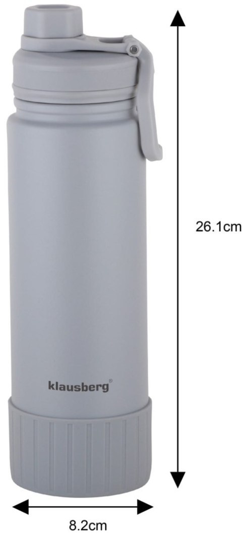BUTELKA TERMICZNA 720ML KLAUSBERG SZARA KB-7638 BUTELKA TERMICZNA 720ML KLAUSBERG SZARA KB-7638