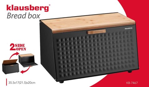 CHLEBAK STALOWO-DREWNIANY DWUSTRONNY KLAUSBERG KB-7467 CHLEBAK STALOWO-DREWNIANY DWUSTRONNY KLAUSBERG KB-7467