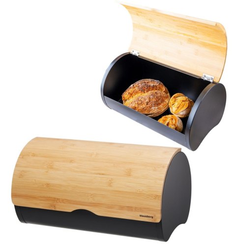 CHLEBAK STALOWY 38CM POJEMNIK NA CHLEB PIECZYWO KLAUSBERG KB-7712 CHLEBAK STALOWY 38CM POJEMNIK NA CHLEB PIECZYWO KLAUSBERG KB-7712