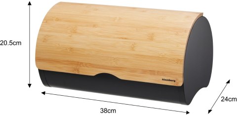 CHLEBAK STALOWY 38CM POJEMNIK NA CHLEB PIECZYWO KLAUSBERG KB-7712 CHLEBAK STALOWY 38CM POJEMNIK NA CHLEB PIECZYWO KLAUSBERG KB-7712