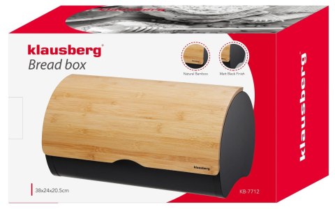 CHLEBAK STALOWY 38CM POJEMNIK NA CHLEB PIECZYWO KLAUSBERG KB-7712 CHLEBAK STALOWY 38CM POJEMNIK NA CHLEB PIECZYWO KLAUSBERG KB-7712