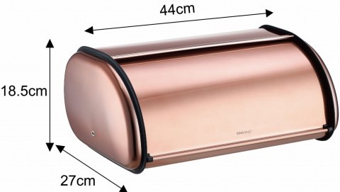 CHLEBAK STALOWY 44CM MATOWY KINGHOFF KH-1870 RÓŻOWE ZŁOTO CHLEBAK STALOWY 44CM MATOWY KINGHOFF KH-1870 RÓŻOWE ZŁOTO