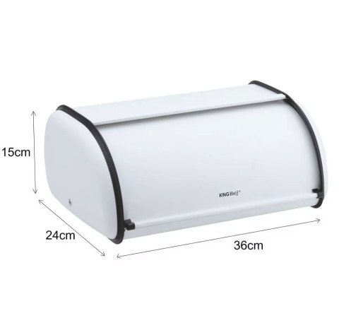 CHLEBAK STALOWY MAŁY 36CM KINGHOFF KH-1752 BIAŁY CHLEBAK STALOWY MAŁY 36CM KINGHOFF KH-1752 BIAŁY