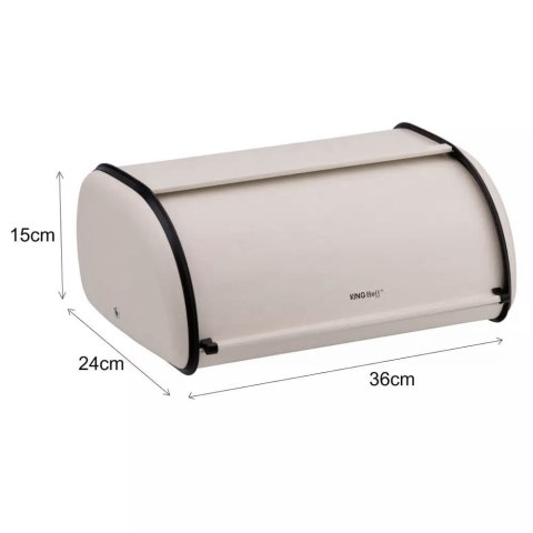 CHLEBAK STALOWY MAŁY 36CM KINGHOFF KH-1754 BEŻOWY CHLEBAK STALOWY MAŁY 36CM KINGHOFF KH-1754 BEŻOWY