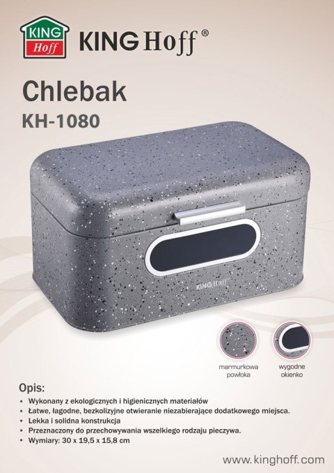 CHLEBAK STALOWY MARMUREK KiNGHOFF KH-1080 CHLEBAK STALOWY MARMUREK KiNGHOFF KH-1080