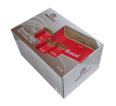 CHLEBAK W ZESTAWIE Z 3 POJEMNIKAMI KiNGHOFF KH-1085 CHLEBAK W ZESTAWIE Z 3 POJEMNIKAMI KiNGHOFF KH-1085