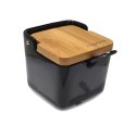 CUKIERNICA CERAMICZNA Z ŁYŻECZKĄ 270ML KONIGHOFFER KG-0531 CZARNA