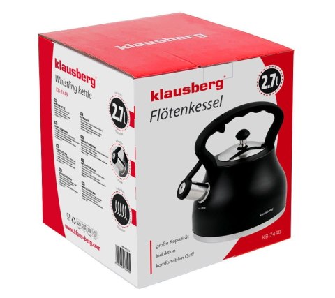 CZAJNIK STAL NERDZ. 2.7L GRUBE DNO KLAUSBERG KB-7448 CZAJNIK STAL NERDZ. 2.7L GRUBE DNO KLAUSBERG KB-7448