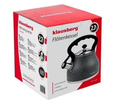 CZAJNIK STAL NERDZ. 2.7L GRUBE DNO KLAUSBERG KB-7449 CZAJNIK STAL NERDZ. 2.7L GRUBE DNO KLAUSBERG KB-7449