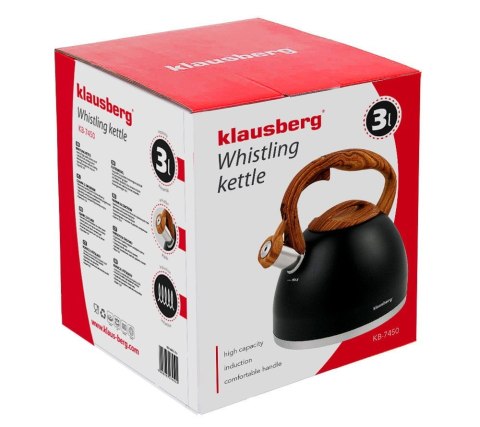 CZAJNIK STAL NERDZ. LAKIEROWANY MAT 3.0L KLAUSBERG KB-7450 CZAJNIK STAL NERDZ. LAKIEROWANY MAT 3.0L KLAUSBERG KB-7450
