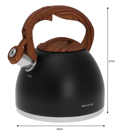 CZAJNIK STAL NERDZ. LAKIEROWANY MAT 3.0L KLAUSBERG KB-7450 CZAJNIK STAL NERDZ. LAKIEROWANY MAT 3.0L KLAUSBERG KB-7450