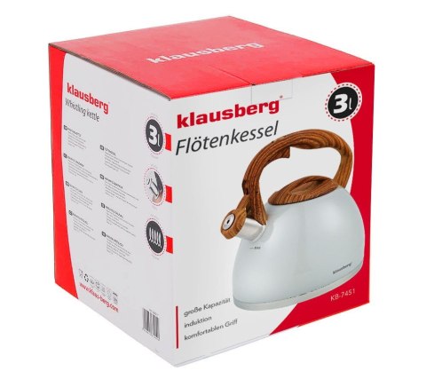 CZAJNIK STAL NERDZ. LAKIEROWANY MAT 3.0L KLAUSBERG KB-7451 CZAJNIK STAL NERDZ. LAKIEROWANY MAT 3.0L KLAUSBERG KB-7451
