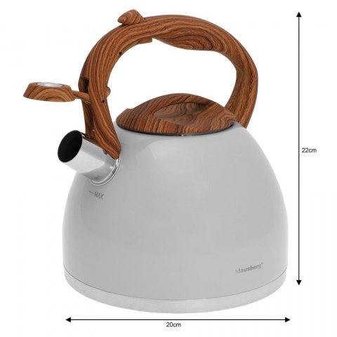 CZAJNIK STAL NERDZ. LAKIEROWANY MAT 3.0L KLAUSBERG KB-7451 CZAJNIK STAL NERDZ. LAKIEROWANY MAT 3.0L KLAUSBERG KB-7451