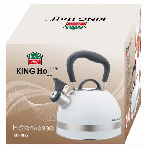 CZAJNIK STALOWY 1.8L INDUKCJA KINGHOFF KH-1852 BIAŁY CZAJNIK STALOWY 1.8L INDUKCJA KINGHOFF KH-1852 BIAŁY