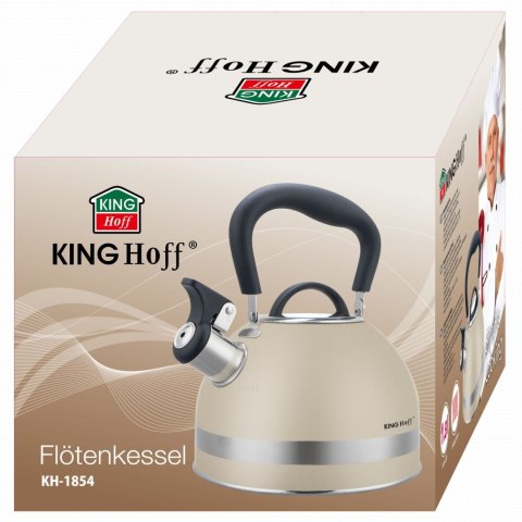 CZAJNIK STALOWY 1.8L INDUKCJA KINGHOFF KH-1854 BEŻOWY CZAJNIK STALOWY 1.8L INDUKCJA KINGHOFF KH-1854 BEŻOWY