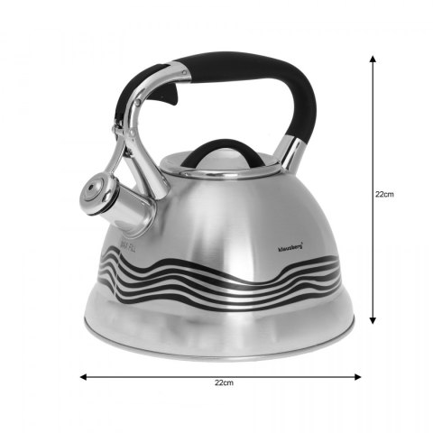 CZAJNIK STALOWY INOX 3.0L KLAUSBERG KB-7048 CZAJNIK STALOWY INOX 3.0L KLAUSBERG KB-7048
