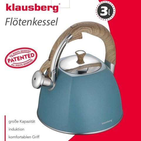 CZAJNIK STALOWY LAKIEROWANY 3.0L KLAUSBERG KB-7499 CZAJNIK STALOWY LAKIEROWANY 3.0L KLAUSBERG KB-7499