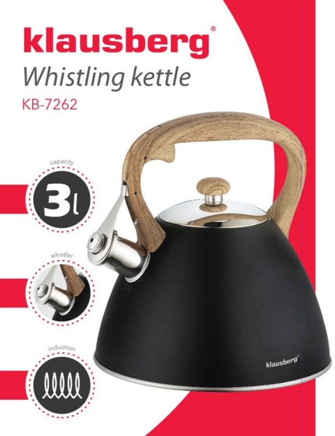 CZAJNIK STALOWY LAKIEROWANY MAT 3.0L KLAUSBERG KB-7262 CZAJNIK STALOWY LAKIEROWANY MAT 3.0L KLAUSBERG KB-7262