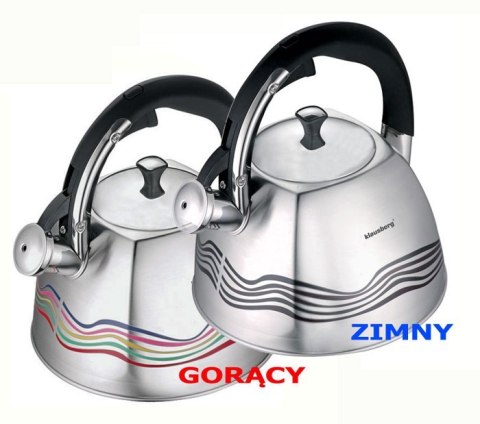 CZAJNIK STALOWY THERMO INDICATOR 3.0L KLAUSBERG KB-7099 CZAJNIK STALOWY THERMO INDICATOR 3.0L KLAUSBERG KB-7099