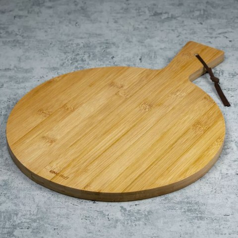 DESKA DO SERWOWANIA PIZZY 30cm BAMBUS KINGHOFF KH-1673 DESKA DO SERWOWANIA PIZZY 30cm BAMBUS KINGHOFF KH-1673