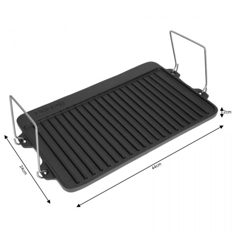 DWUSTRONNA ŻELIWNA PŁYTA GRILLOWA 44CM KiNGHOFF KH-1262 DWUSTRONNA ŻELIWNA PŁYTA GRILLOWA 44CM KiNGHOFF KH-1262