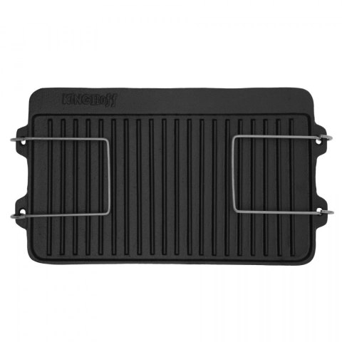 DWUSTRONNA ŻELIWNA PŁYTA GRILLOWA 44CM KiNGHOFF KH-1262 DWUSTRONNA ŻELIWNA PŁYTA GRILLOWA 44CM KiNGHOFF KH-1262