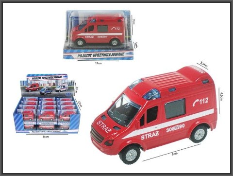 Auto metalowe STRAŻ POŻARNA | HKG072 Auto metalowe STRAŻ POŻARNA | HKG072