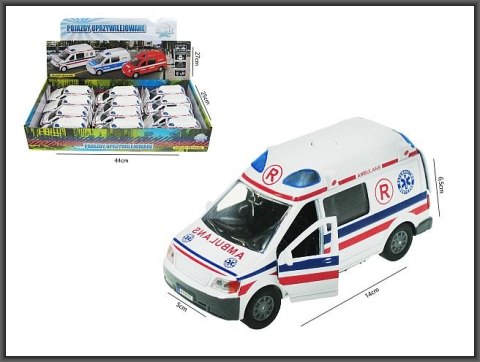 Auto metalowe z dźwiękiem AMBULANS HKG004 Auto metalowe z dźwiękiem AMBULANS HKG004