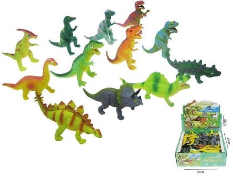 Dinozaur 6szt gumowy z grochem 663816 Dinozaur 6szt gumowy z grochem 663816